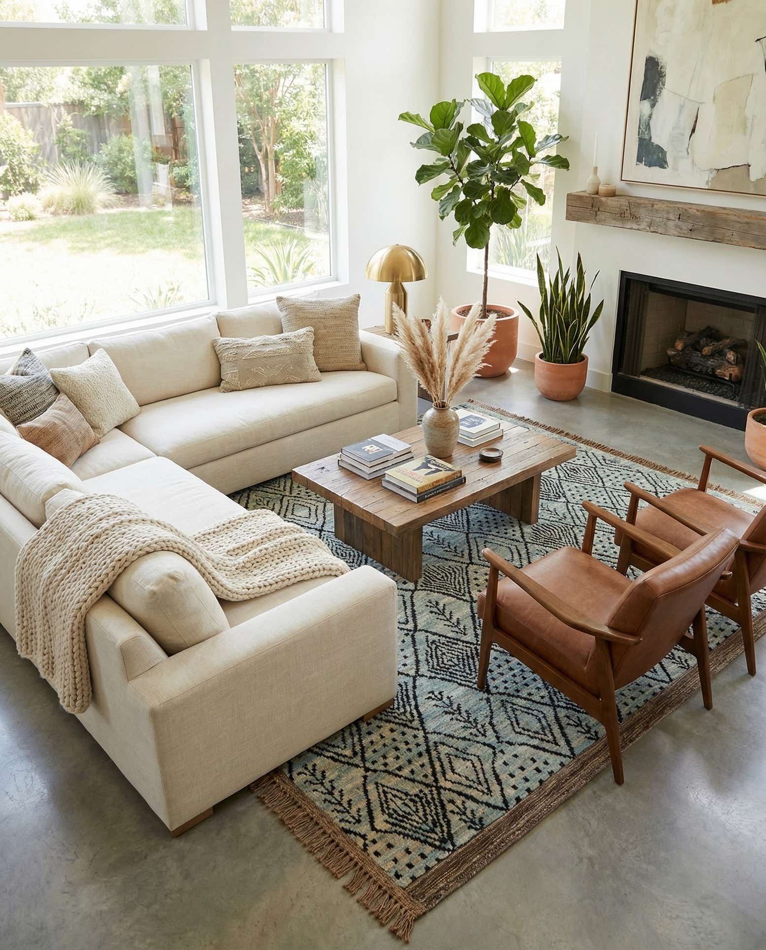 6' 6 x 9' 2 Hand Knotted Darya Wool Rug