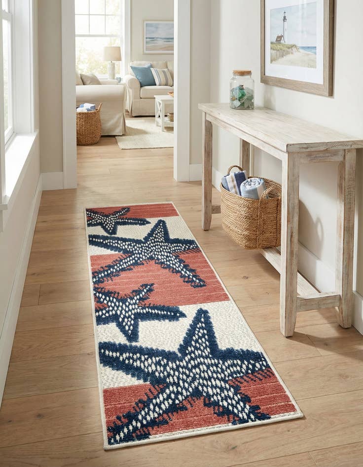Detail image of 2' x 6' Easy-Clean Belize Indoor / Outdoor Runner Rug