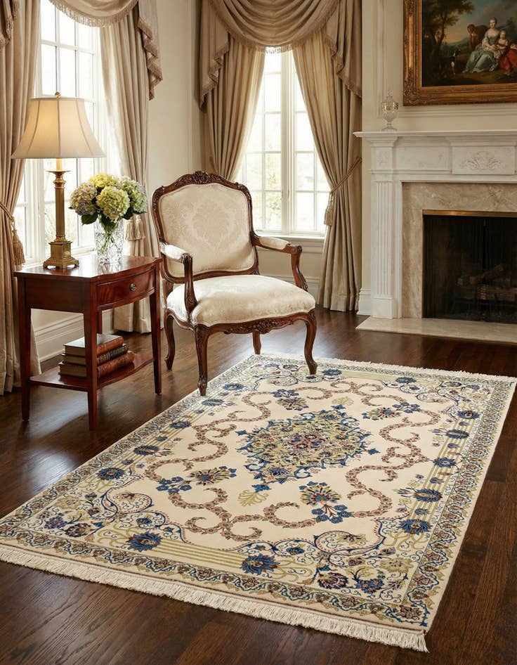 Detail image of  3' 6 x 5' 8 Isfahan Rug