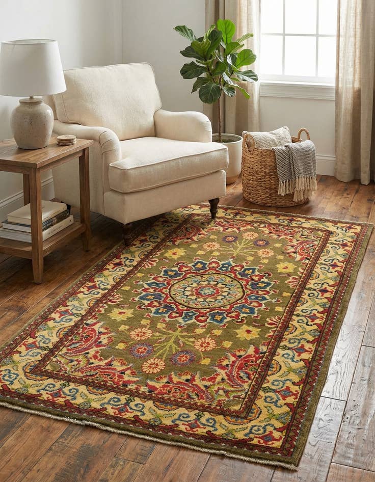 Detail image of 3' 1 x 5' 8  Hand Knotted Kazak Rug