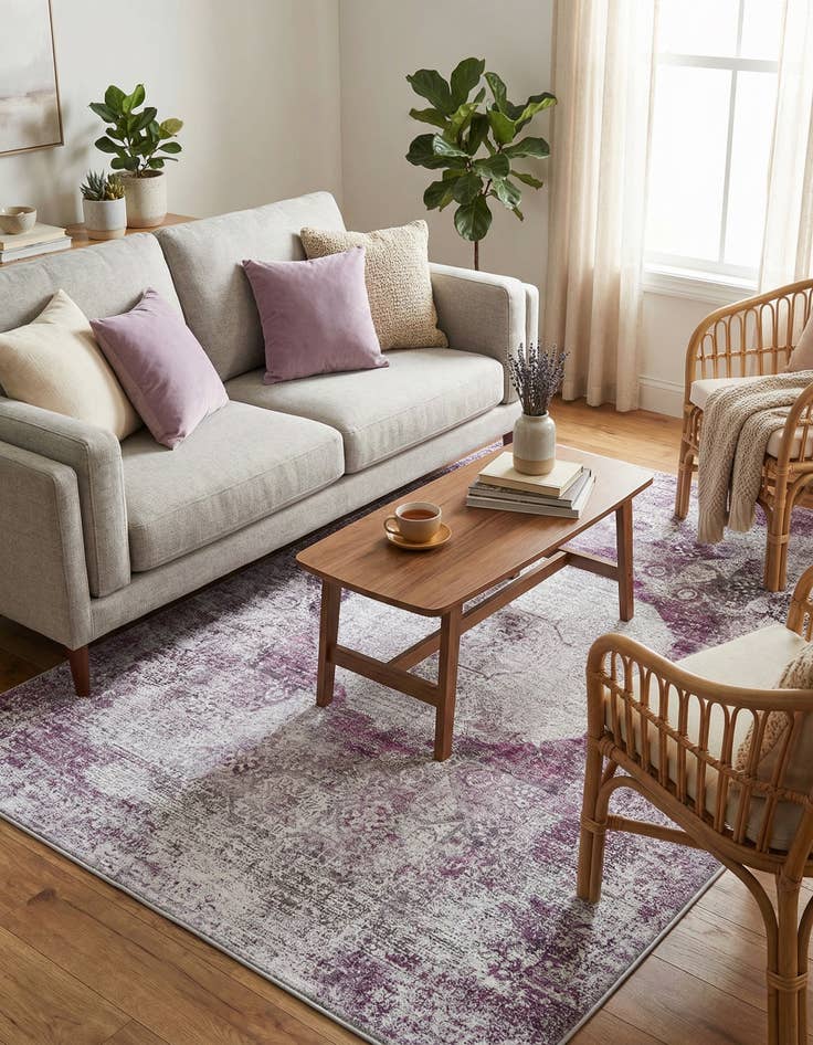 Detail image of  4' x 6'  Washable Yara Rug