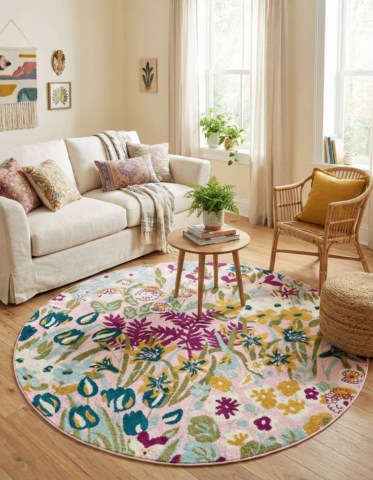 Detail image of 6' x 6' Bloom Round Rug