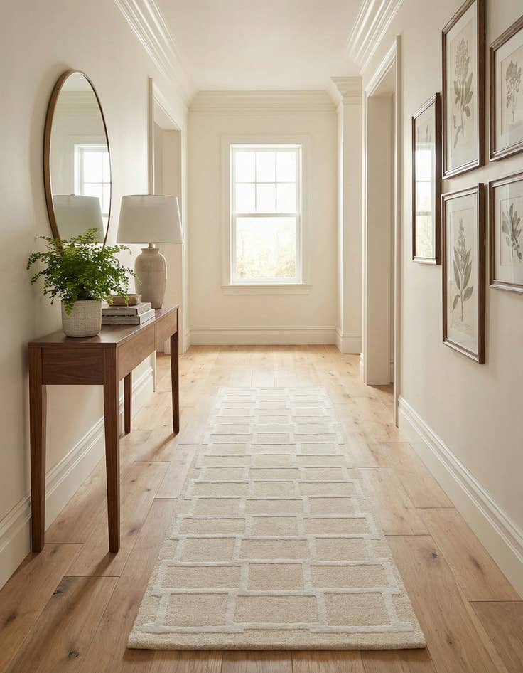 Detail image of 2' 9 x 9' 11  Hand Knotted Darya Wool Runner Rug