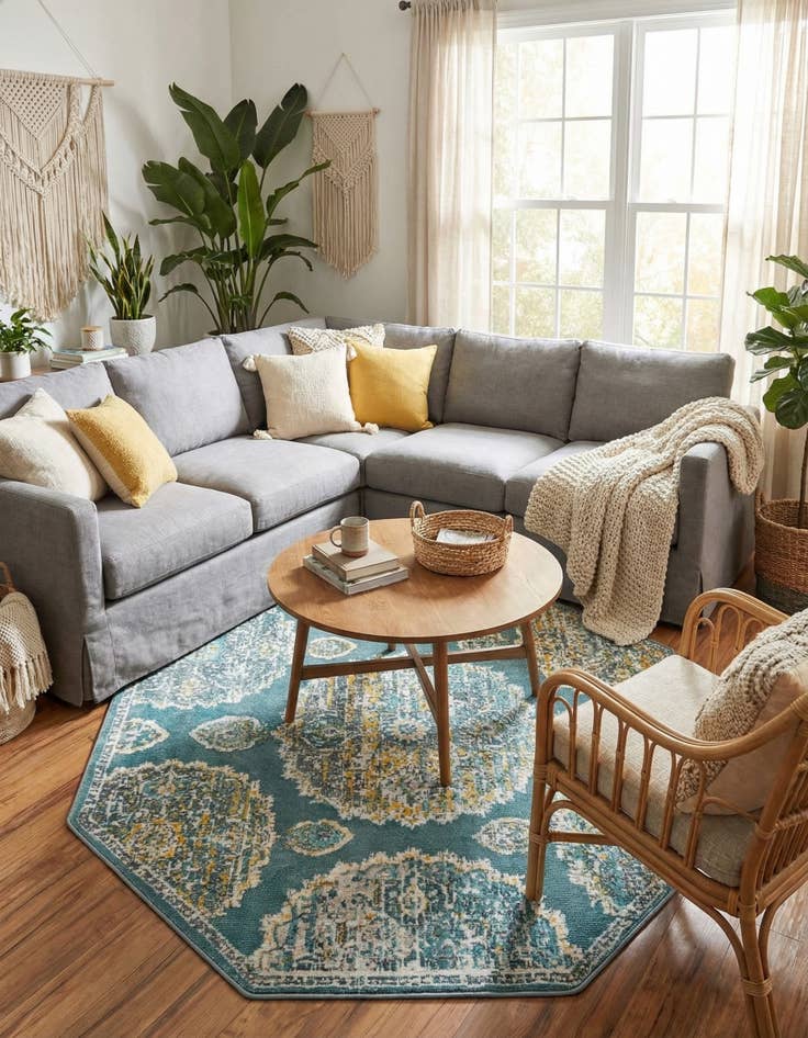 Detail image of 4' x 4' Paragon Octagon Rug