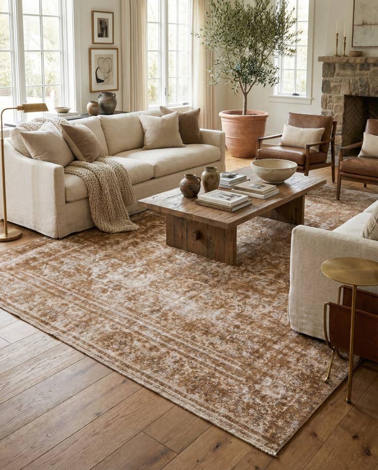 Detail image of 9' x 11' 9 Hand Knotted Ultra Vintage Persian Wool Rug