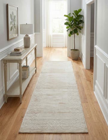 2' 7 x 9' 9 Hand Knotted Darya Wool Runner Rug