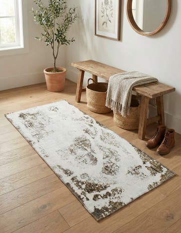 2' 6 x 4' 8 Hand Knotted Ultra Vintage Persian Wool Rug