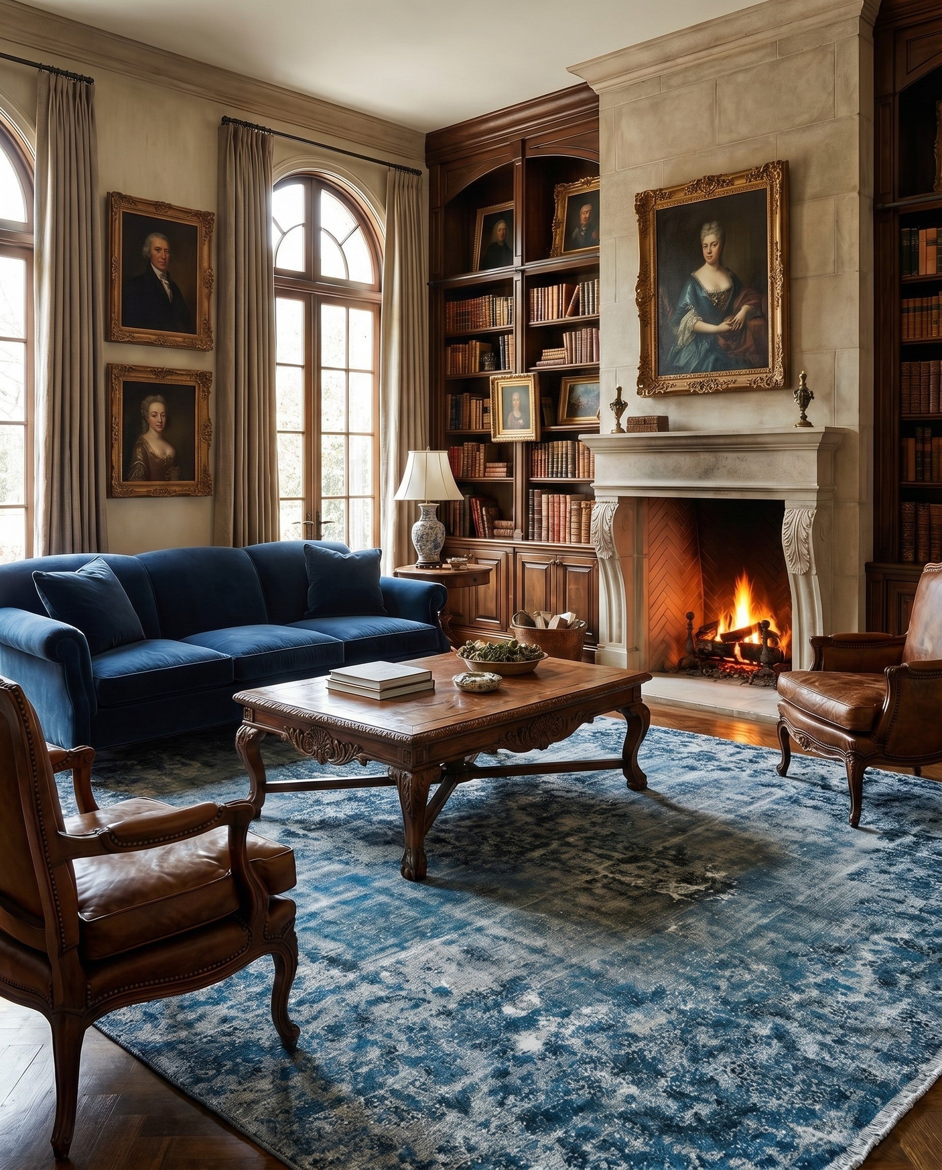 9' 5 x 12' 2 Vintage Royal Wool Rug