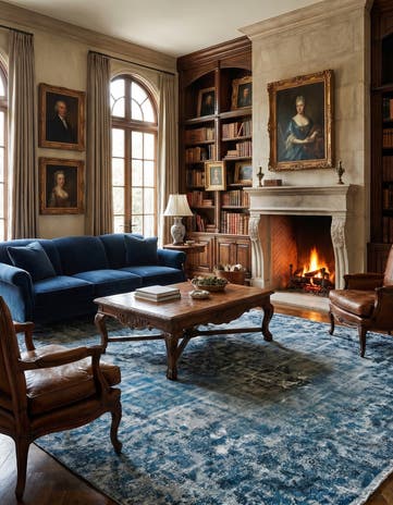 9' 5 x 12' 2 Vintage Royal Wool Rug