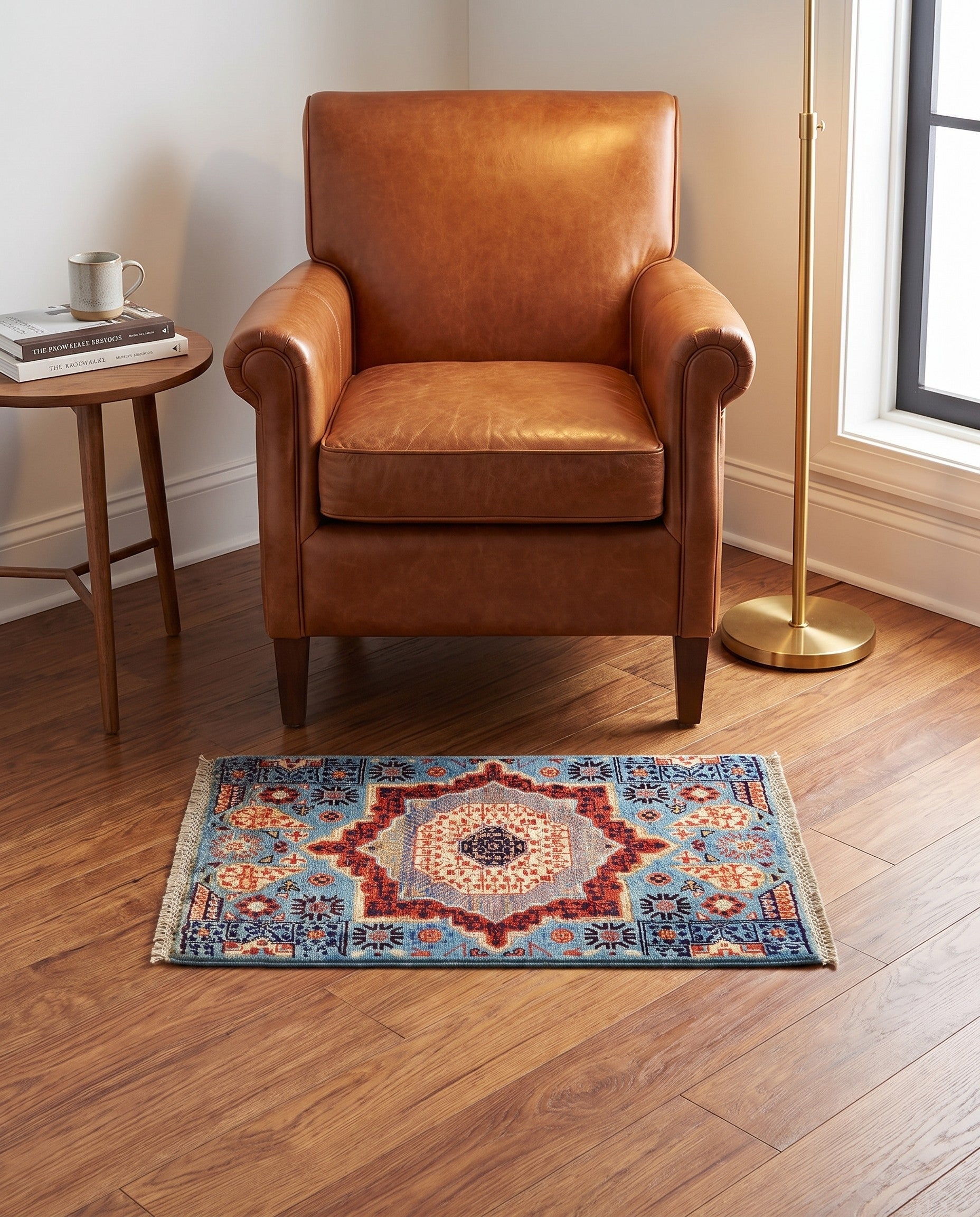 2' x 2' 11 Hand Knotted Mamluk Ziegler Rug