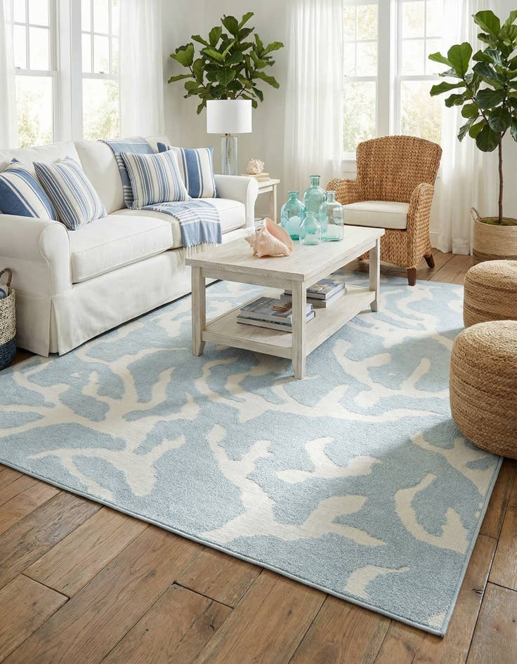 Detail image of  7' 10 x 10'  Washable Sabrina Soto Indoor / Outdoor Rug
