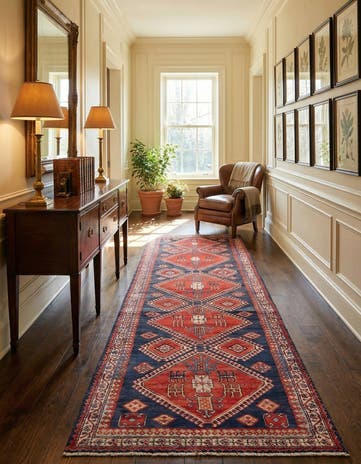 3' 9 x 11' 11 Hamedan Runner Rug