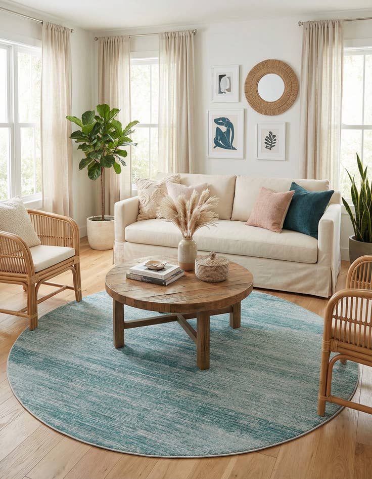 Detail image of 8' x 8' Uptown Madison Avenue Round Rug