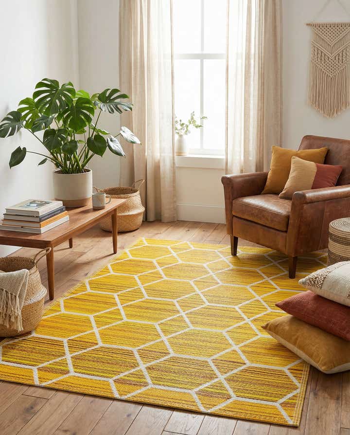 4' x 6' Easy-Clean Vista Breeze Indoor / Outdoor Rug