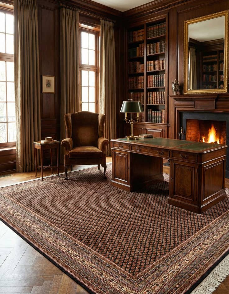 Detail image of  7' 10 x 8' 1 Mir Square Rug