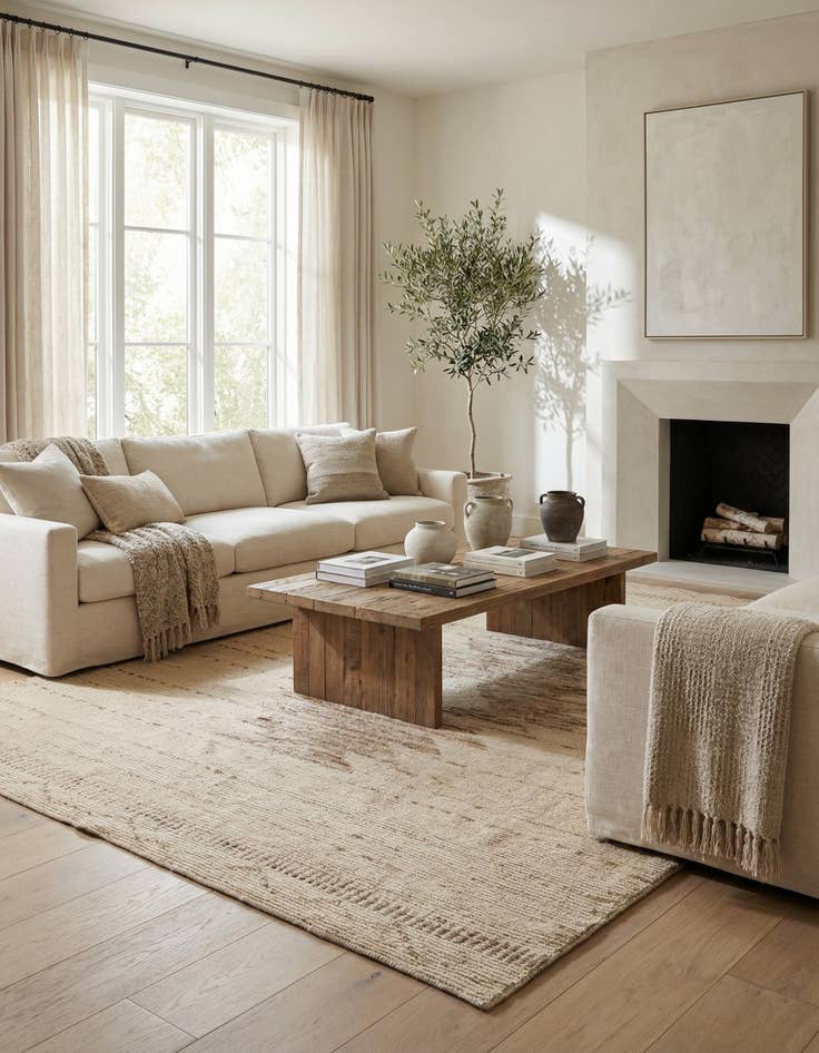 Detail image of 8' x 9' 10  Hand Knotted Darya Wool Rug