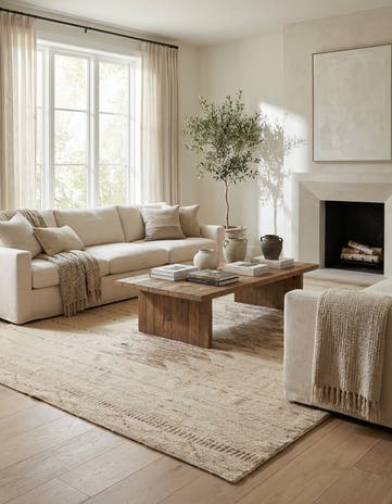 8' x 9' 10 Hand Knotted Darya Wool Rug