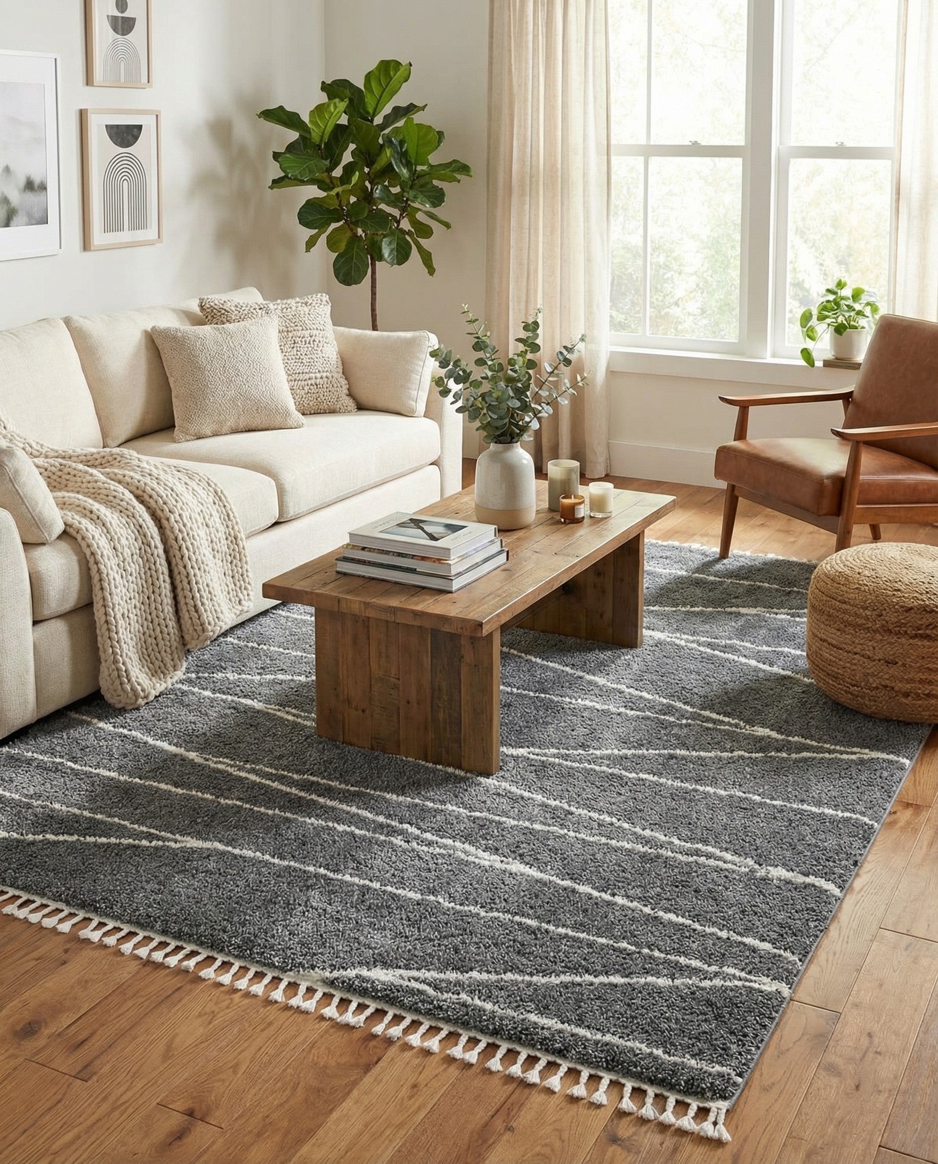  10' x 10' Serenity Shag Square Rug