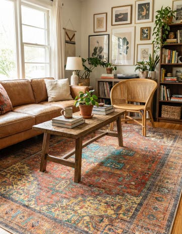 5' x 8' Washable Timeless Rug