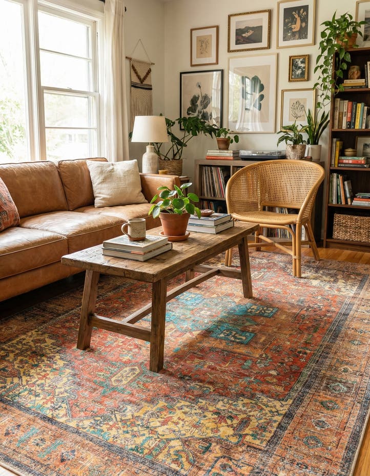5' x 8' Washable Timeless Rug