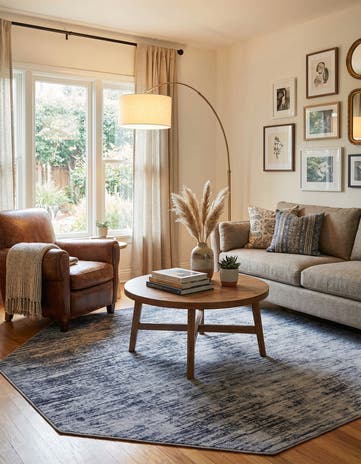 7' 7 x 7' 7 Asha Octagon Rug