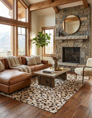 5' 1 x 7' 11 Cowhide - Patchwork Rug