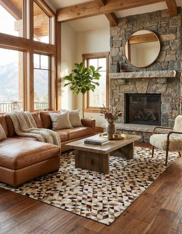 5' 1 x 7' 11 Cowhide - Patchwork Rug