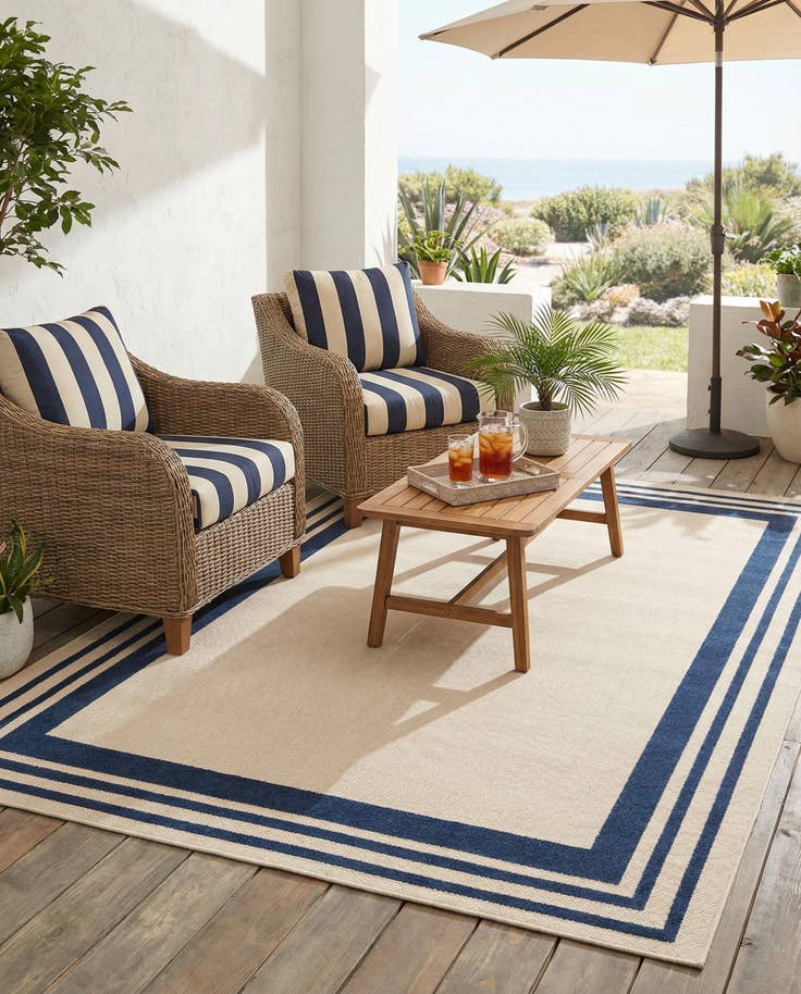 Detail image of 7' 10 x 10' Easy-Clean Aruba Indoor / Outdoor Rug