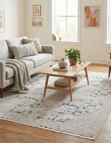 Gray New Vintage Rug