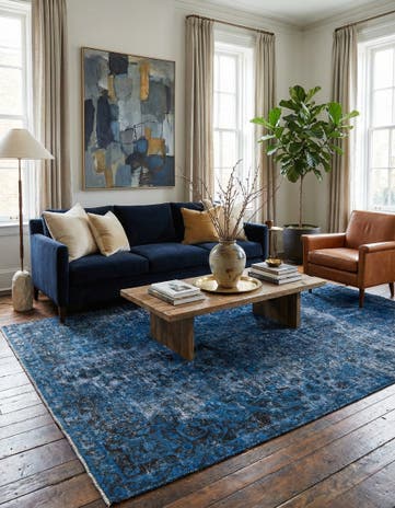6' 4 x 9' 10 Hand Knotted Ultra Vintage Persian Wool Rug