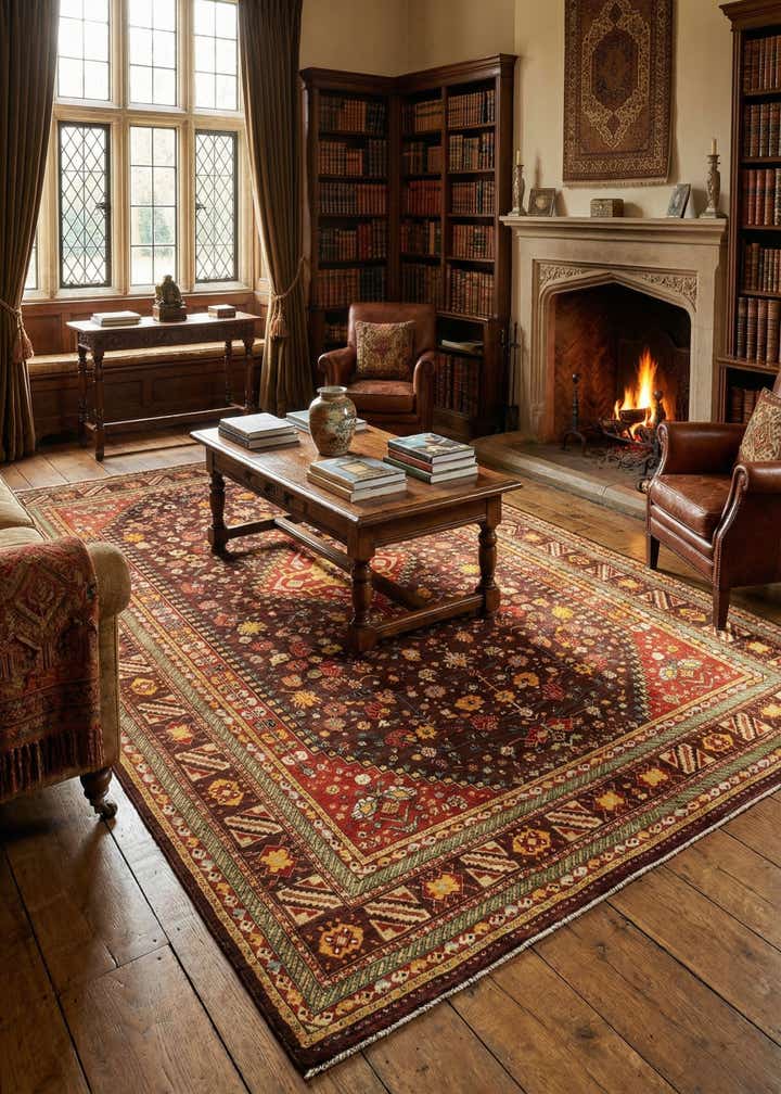 8' 1 x 12' 3 Hand Knotted Luribaft Rug