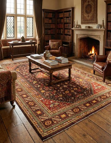 8' 1 x 12' 3 Hand Knotted Luribaft Rug