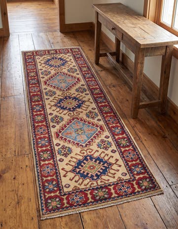 2' 1 x 6' Hand Knotted Kazak Runner Rug