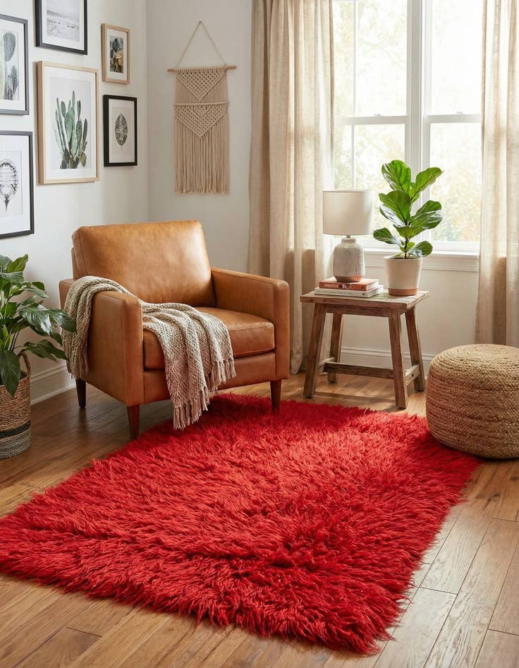 Detail image of  3' x 4' 1  Hand Knotted Moroccan Wool Rug