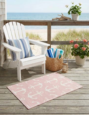 2' x 3' Easy-Clean Coastal Indoor / Outdoor Rug