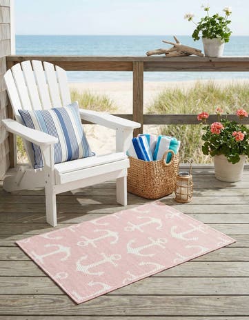 2' x 3' Easy-Clean Coastal Indoor / Outdoor Rug