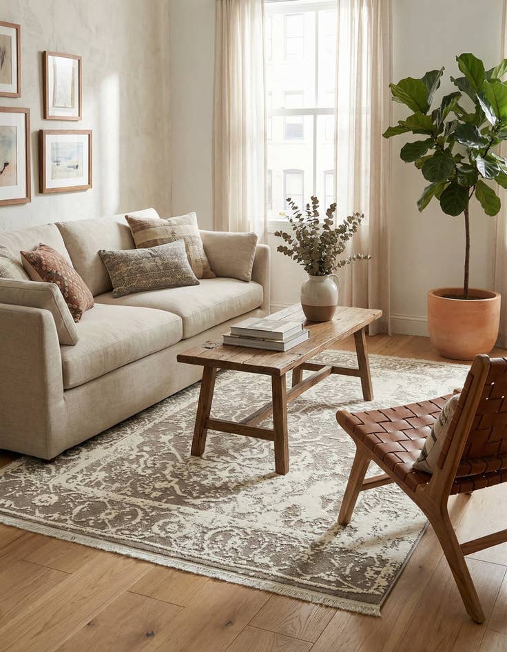 Detail image of  4' x 6' Modern Classical Rug