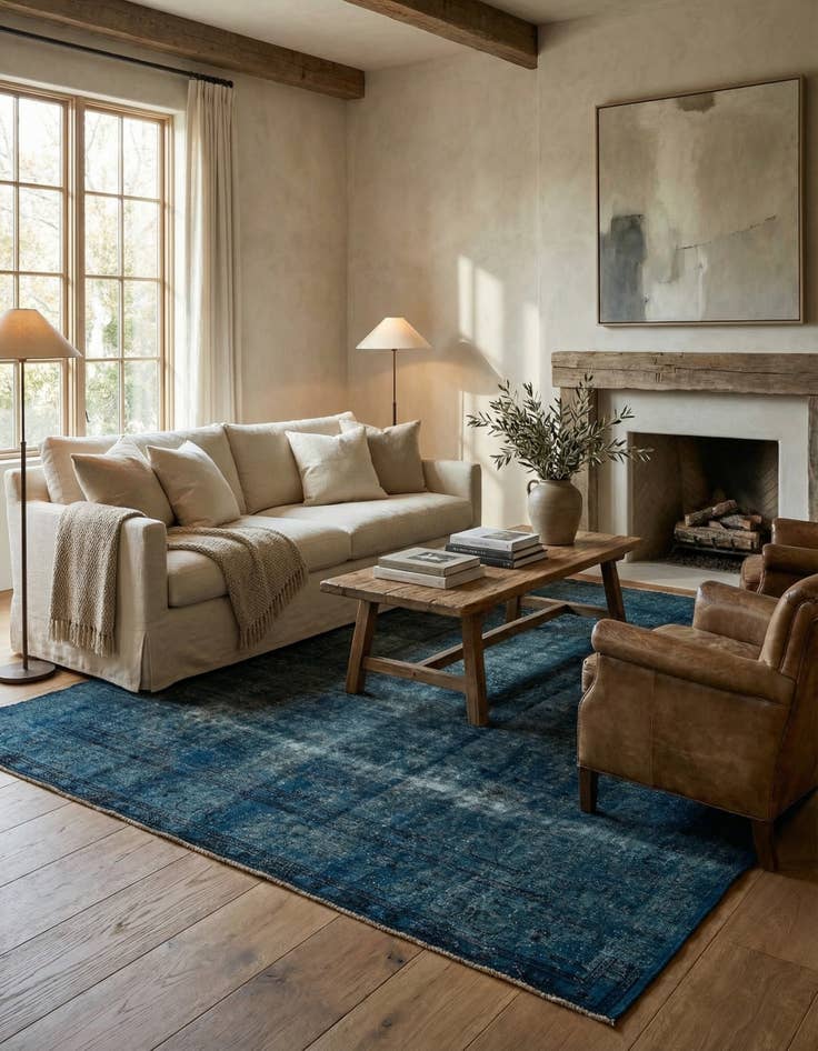 Detail image of 9' 10 x 12' Hand Knotted Ultra Vintage Persian Wool Rug