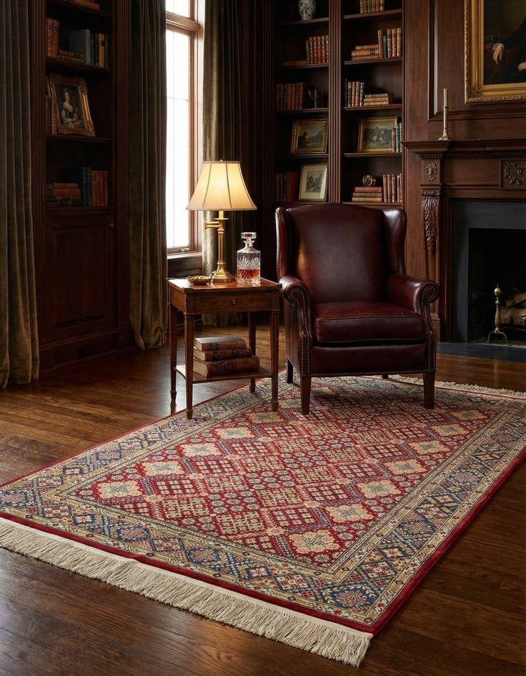 Detail image of 2' 1 x 2' 11 Hereke Silk Rug