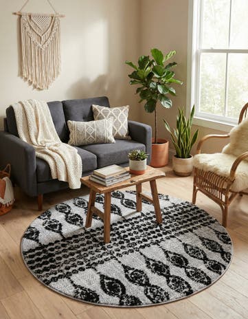 4' x 4' Cherokee Round Rug