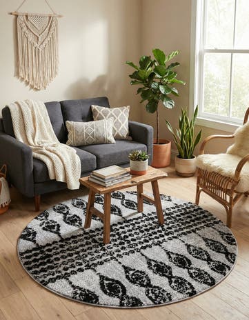 4' x 4' Cherokee Round Rug