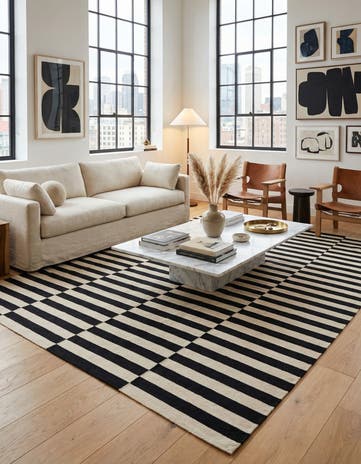 8' 4 x 9' 10 Hand Woven Kilim Modern Wool Rug