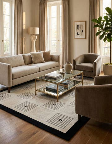 5' 8 x 7' 10 Hand Knotted Darya Wool Rug