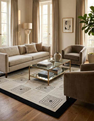 5' 8 x 7' 10 Hand Knotted Darya Wool Rug