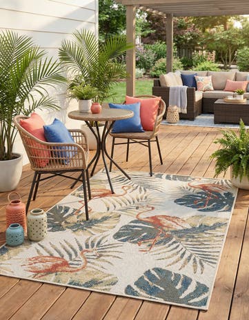 4' x 6' Easy-Clean Baja Indoor / Outdoor Rug