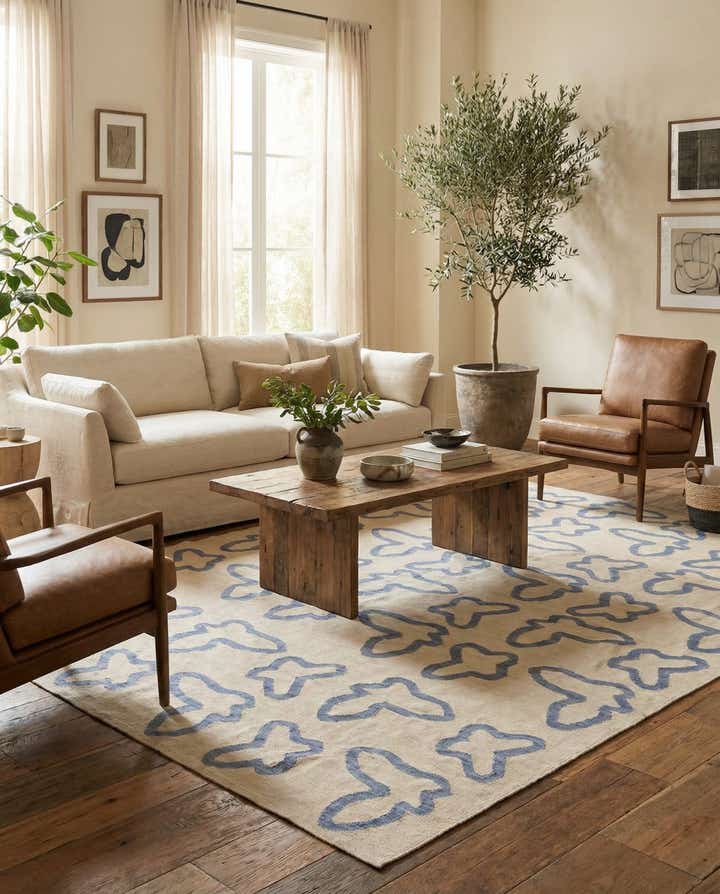 8' x 9' 6 Hand Woven Kilim Modern Wool Rug