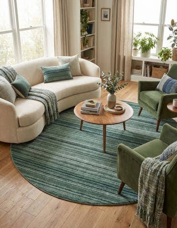 7' 3 x 7' 3 Gemstone Round Rug