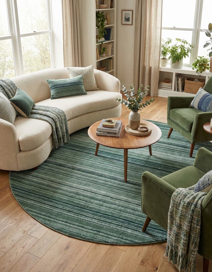 7' 3 x 7' 3 Gemstone Round Rug