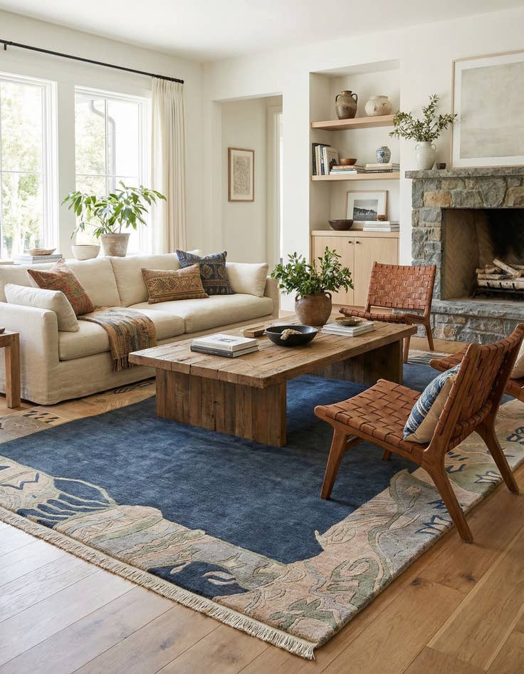 Detail image of 8' 4 x 11' 3  Hand Knotted Tibet Wool Rug