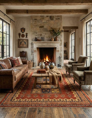 5' 3 x 7' 7 Luribaft Wool Rug